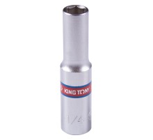 Головка торцевая глубокая шестигранная 1/4", 1/4", дюймовая KING TONY 223508S