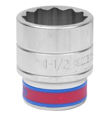 Головка торцевая стандартная двенадцатигранная 3/4", 1-1/2", дюймовая KING TONY 633048S