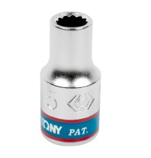 Головка торцевая стандартная двенадцатигранная 1/4", 5 мм KING TONY 233005M