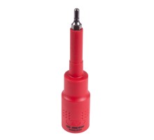 Насадка (бита) торцевая диэлектрическая 1/2", HEX, 4 мм, L = 120 мм KING TONY 4035VE04 Насадка (бита) торцевая диэлектрическая 1/2", HEX, 4 мм, L = 120 мм KING TONY 4035VE04