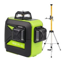 Комплект: лазерный уровень RGK PR-3G с калибровкой + штанга-упор RGK CG-2