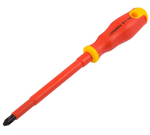 STAYER PH3х150 мм, отвертка диэлектрическая 25142-3-15_z01 STAYER PH3х150 мм, отвертка диэлектрическая 25142-3-15_z01