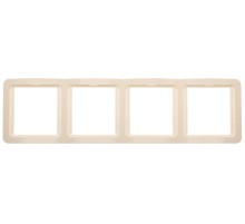 СВЕТОЗАР Гамма, четверная, вертикальная, цвет бежевый, накладная панель (SV-54151-B)