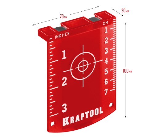 KRAFTOOL мишень для лазерных приборов 34725 KRAFTOOL мишень для лазерных приборов 34725