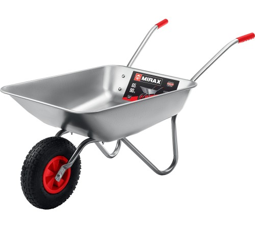 MIRAX MX-1, 65 л, 90 кг, одноколесная, оцинкованная сталь, садовая тачка (39900) MIRAX MX-1, 65 л, 90 кг, одноколесная, оцинкованная сталь, садовая тачка (39900)