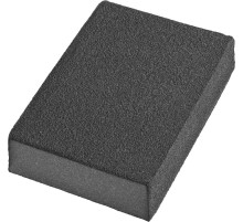 DEXX Р120, 100 х 68 х 26 мм, водостойкая, четырехсторонняя шлифовальная губка (35637-120)