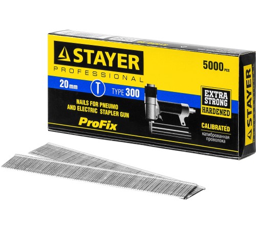 STAYER гвозди тип 300, 20 мм, гвозди особотвердые 31530-20 Professional