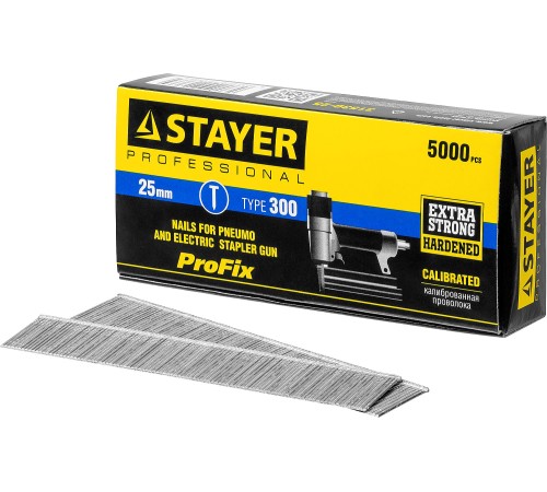 STAYER гвозди тип 300, 25 мм, гвозди особотвердые 31530-25 Professional STAYER гвозди тип 300, 25 мм, гвозди особотвердые 31530-25 Professional