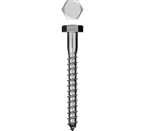Шурупы ШДШ с шестигранной головкой (DIN 571), 40 х 6 мм, 2 500 шт, ЗУБР