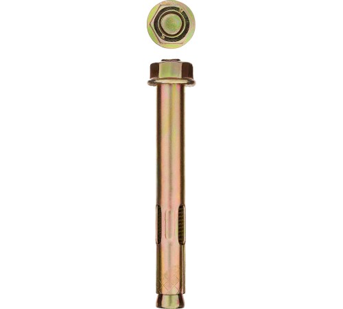 ЗУБР 10x77 мм, 40 шт., желтопассивированный, болт анкерный с гайкой 302342-10-077