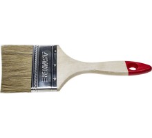 STAYER UNIVERSAL, 75 мм, 3″, светлая натуральная щетина, деревянная ручка, все виды ЛКМ, плоская кисть (0101-075)