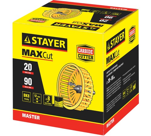 STAYER 20-90 мм, регулируемое сверло по кафелю Балеринка 33342_z01 STAYER 20-90 мм, регулируемое сверло по кафелю Балеринка 33342_z01