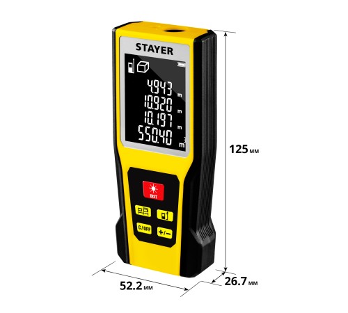 STAYER дальность 50 м, 5 функций, лазерный дальномер 34957_z01