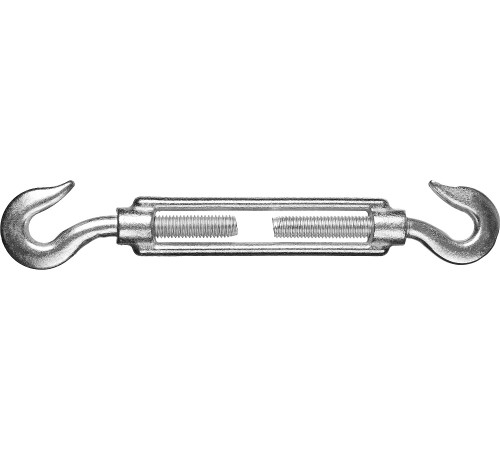 STAYER М6, 15 шт., талреп DIN 1480, крюк-крюк 30525-06 STAYER М6, 15 шт., талреп DIN 1480, крюк-крюк 30525-06