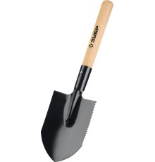 ЗУБР МАСТЕР, 210х154х550мм, полотно 1.5мм, закалено, дерев. черенок высш. сорт, туристическая лопата (39571)