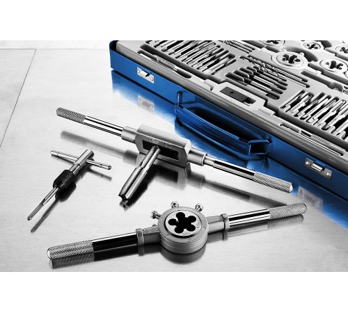 ЗУБР 35 предметов, Р6М5, набор метчиков и плашек 28110-H65 Профессионал