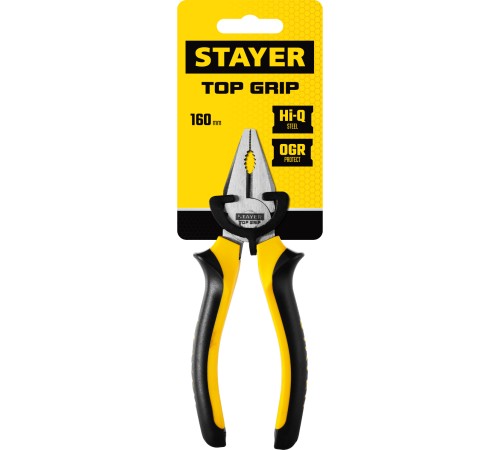 STAYER 160 мм, плоскогубцы комбинированные TOPGrip 2205-1-16_z02 STAYER 160 мм, плоскогубцы комбинированные TOPGrip 2205-1-16_z02