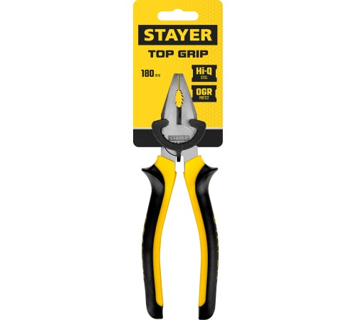 STAYER 180 мм, плоскогубцы комбинированные TOPGrip 2205-1-18_z02 STAYER 180 мм, плоскогубцы комбинированные TOPGrip 2205-1-18_z02