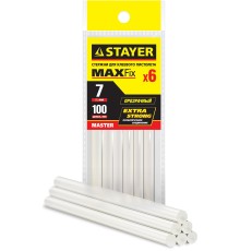 STAYER Cristal, 7 х 100 мм, 6 шт, прозрачные, универсальные клеевые стержни Professional (2-06817-T-S06) STAYER Cristal, 7 х 100 мм, 6 шт, прозрачные, универсальные клеевые стержни Professional (2-06817-T-S06)