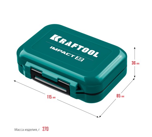 KRAFTOOL Impact-32, 32 шт, набор ударных бит (26066-H32)