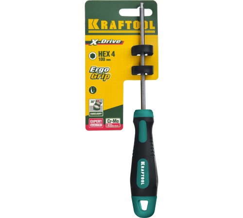 KRAFTOOL HEX Ball 4х100мм, отвертка слесарная 250075-4-100 KRAFTOOL HEX Ball 4х100мм, отвертка слесарная 250075-4-100