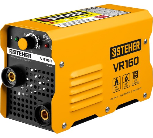 STEHER 160 А, ММА, сварочный аппарат инверторный VR-160 STEHER 160 А, ММА, сварочный аппарат инверторный VR-160