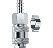 KRAFTOOL штуцер ″елочка″, 10 мм - рапид муфта, с хомутом, переходник (06596-10)