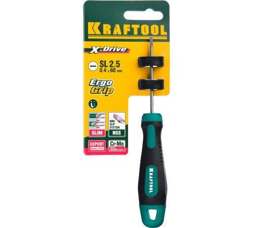 KRAFTOOL SL2.5х60 мм, отвертка слесарная 250071-2.5-060 KRAFTOOL SL2.5х60 мм, отвертка слесарная 250071-2.5-060