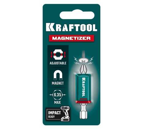KRAFTOOL MAGNETIZER магнитный держатель для крепежа (26777) KRAFTOOL MAGNETIZER магнитный держатель для крепежа (26777)