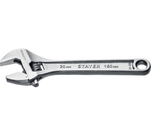 STAYER 150/20 мм, ключ разводной MAX-Force 2725-15_z01 STAYER 150/20 мм, ключ разводной MAX-Force 2725-15_z01