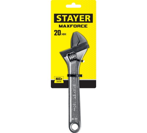 STAYER 150/20 мм, ключ разводной MAX-Force 2725-15_z01 STAYER 150/20 мм, ключ разводной MAX-Force 2725-15_z01