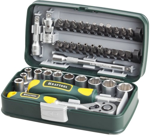 KRAFTOOL 38 шт., набор слесарно-монтажного инструмента INDUSTRIE 27970-H38 KRAFTOOL 38 шт., набор слесарно-монтажного инструмента INDUSTRIE 27970-H38