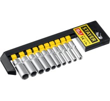 STAYER RSS 10SD, 10 предм., (1/4″), набор торцовых головок (27759-H10)