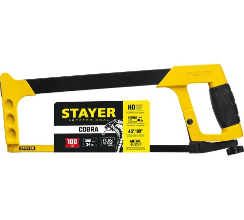 STAYER 300 мм, 100 кгс, ножовка по металлу Cobra 2-15791_z02 STAYER 300 мм, 100 кгс, ножовка по металлу Cobra 2-15791_z02