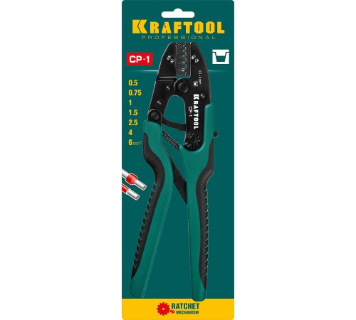 KRAFTOOL 0.5-4 мм², для втулочных наконечников, пресс-клещи CP-1 45461-1 KRAFTOOL 0.5-4 мм², для втулочных наконечников, пресс-клещи CP-1 45461-1