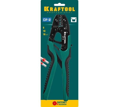 KRAFTOOL 6-16 мм², для втулочных наконечников, пресс-клещи CP-2 45461-2 KRAFTOOL 6-16 мм², для втулочных наконечников, пресс-клещи CP-2 45461-2