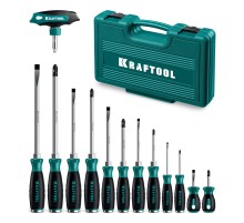 KRAFTOOL IMPACT 13 шт, сквозной стержень Cr-Mo, набор ударных отверток (25035) KRAFTOOL IMPACT 13 шт, сквозной стержень Cr-Mo, набор ударных отверток (25035)