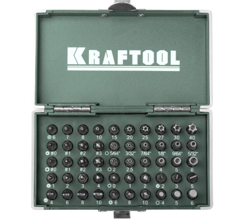 KRAFTOOL 50 шт., Cr-V, набор бит X-Drive 26065-H50