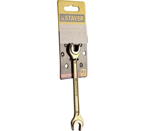 STAYER 12х13 мм, Hi-Q Сталь, оцинкованный, гаечный ключ рожковый 27038-12-13 Master STAYER 12х13 мм, Hi-Q Сталь, оцинкованный, гаечный ключ рожковый 27038-12-13 Master