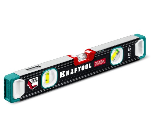 KRAFTOOL A-RATE CONTROL, 400 мм, точность 0.3 мм/м, с инновационным зеркальным глазком, сверхпрочный уровень (34986-40) KRAFTOOL A-RATE CONTROL, 400 мм, точность 0.3 мм/м, с инновационным зеркальным глазком, сверхпрочный уровень (34986-40)