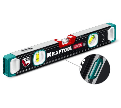 KRAFTOOL A-RATE CONTROL, 400 мм, точность 0.3 мм/м, с зеркальным глазком, сверхпрочный магнитный уровень (34988-40) KRAFTOOL A-RATE CONTROL, 400 мм, точность 0.3 мм/м, с зеркальным глазком, сверхпрочный магнитный уровень (34988-40)