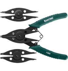 KRAFTOOL Universal 6-in-1, внешний/внутренний, съемник стопорных колец (22811)