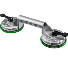 ЗУБР 80 кг, двойной алюминиевый подъемник на присоске, Профессионал (33723-2)