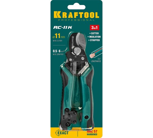 KRAFTOOL 168 мм, до 11 мм, кабелерез RC-11K 22696-3 KRAFTOOL 168 мм, до 11 мм, кабелерез RC-11K 22696-3