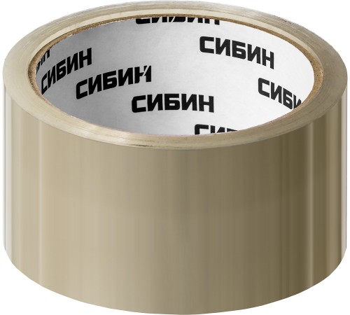 СИБИН 48 мм х 50 м, 40 мкм, лента клейкая упаковочная (скотч), прозрачная 12055-50-50_z02