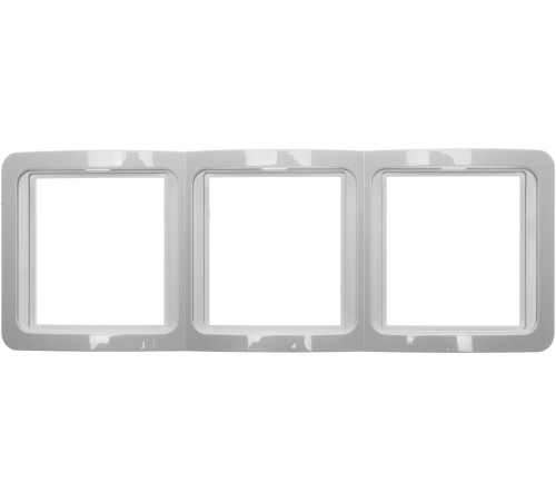 СВЕТОЗАР бежевый, 3 гнезда, вертикальная, панель накладная 