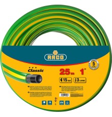 RACO CLASSIC, 1″, 25 м, 15 атм, трёхслойный, армированный, поливочный шланг (40306-1-25) RACO CLASSIC, 1″, 25 м, 15 атм, трёхслойный, армированный, поливочный шланг (40306-1-25)