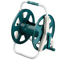 RACO для шлангов 60 м х 1/2″, на подставке, стальные опоры, пластиковый барабан, катушка для шлангов (4260-55/586)