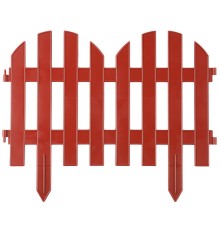 GRINDA Палисадник, 28 х 300 см, терракот, 7 секций, декоративный забор (422205-T) GRINDA Палисадник, 28 х 300 см, терракот, 7 секций, декоративный забор (422205-T)