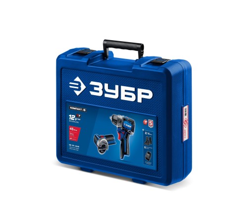 ЗУБР КОМПАКТ #5, набор: дрель-шуруповерт + мини УШМ, BRUSHLESS, 12 В, 45 Н·м, 2 АКБ тип Т7 (4 и 2 А·ч), кейс, Профессионал (DB-121-42AB) ЗУБР КОМПАКТ #5, набор: дрель-шуруповерт + мини УШМ, BRUSHLESS, 12 В, 45 Н·м, 2 АКБ тип Т7 (4 и 2 А·ч), кейс, Профессионал (DB-121-42AB)